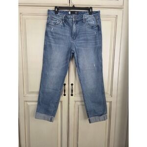 Kut From Kloth High Rise Fab Ab Boyfriend Catherine Women's 10